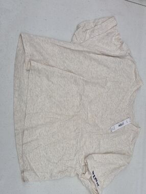 PINK Victoria's Secret Light Heathered Beige Tee